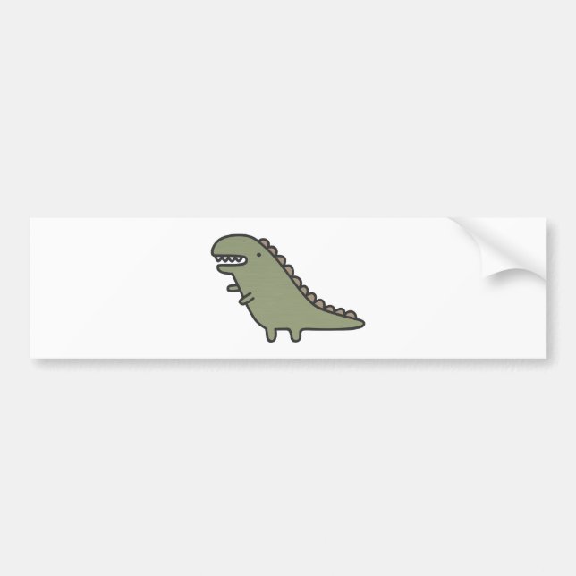 Rampaging Dinosaur! Bumper Sticker (Front)