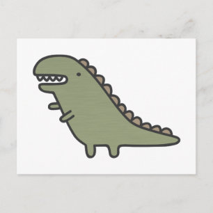 Rampaging Dinosaur! Postcard
