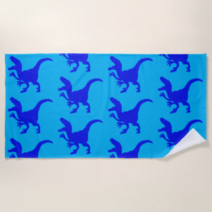 Rampaging Dinosaurs Beach Towel