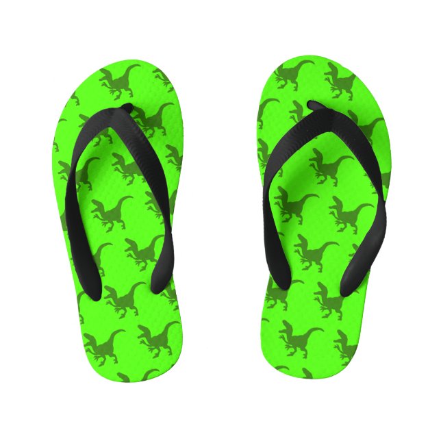 Rampaging Dinosaurs  Kid's Thongs (Footbed)