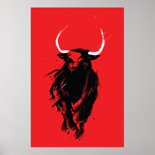 Rampaging Spectrum Bull Poster