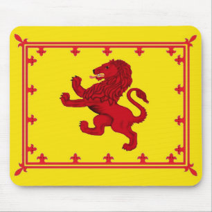 Rampant Lion banner Mouse Pad