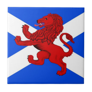 Rampant lion / Scotland's flag Ceramic Tile