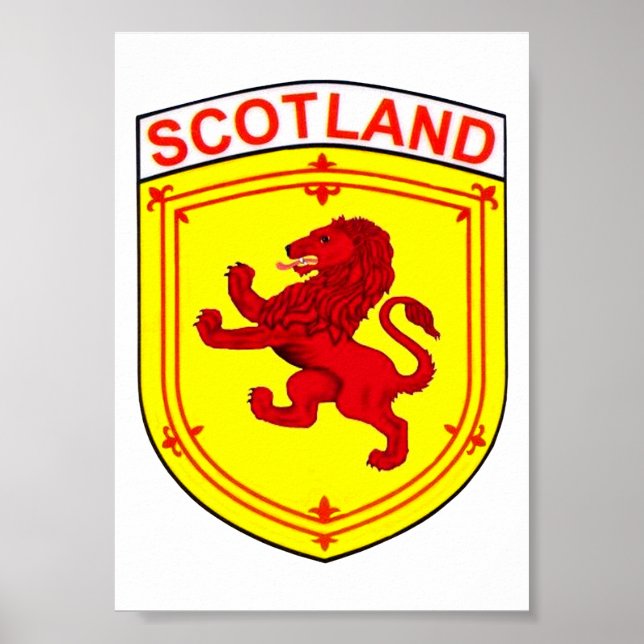 Rampant lion / Scotland's flag Poster (Front)