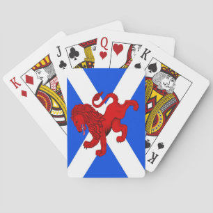 Rampant lion, Scottish flag Saint Andrews Playing Cards