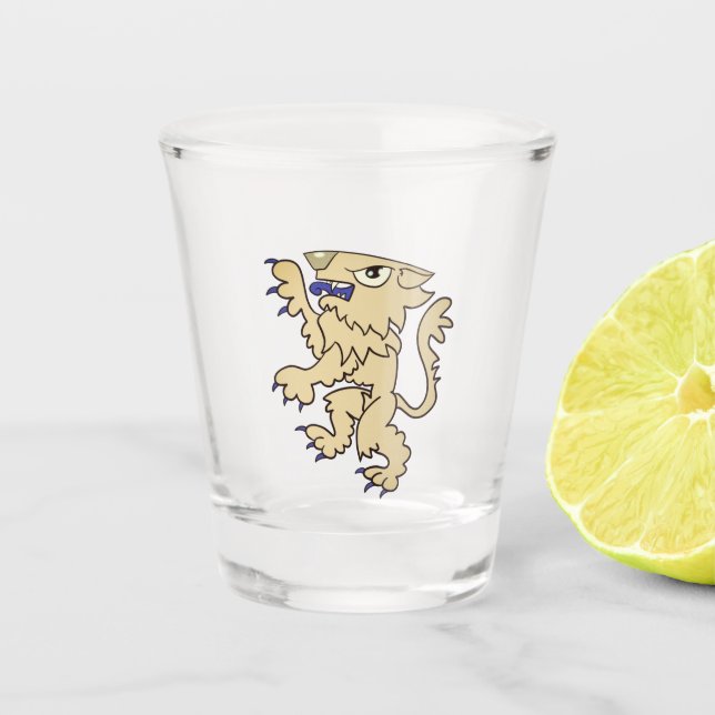 Rampant Lion Shot Glass (Front)