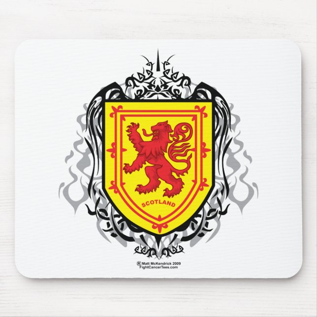 Rampant Lion Tribal Mouse Pad (Front)