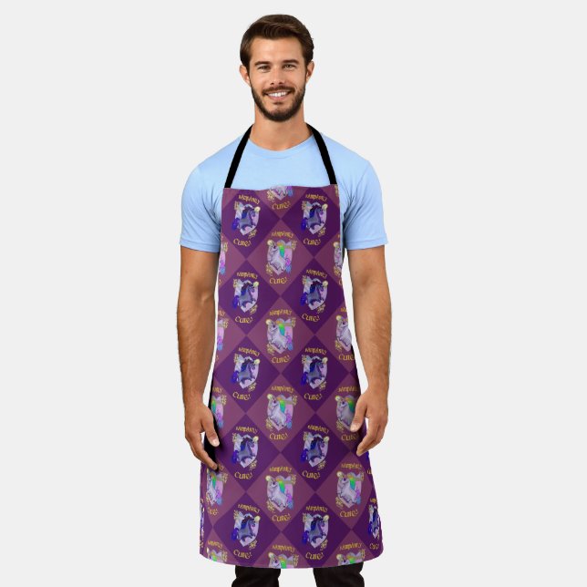 Rampantly Cute Unicorn Renaissance  Apron (Worn)