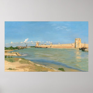 Ramparts, Aigues-Mortes, Frédéric Bazille Fine Art Poster