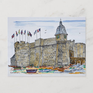 Ramparts  & Gate of Concarneau   Brittany, France Postcard