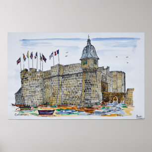 Ramparts & Gate of Concarneau Brittany, France Poster