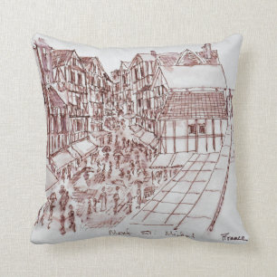 Ramparts, Mont Saint-Michel   Normandy, France Cushion