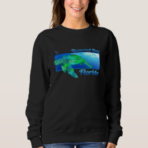 Ramrod Key Florida Swimming Sea Turtle Sweatshirt