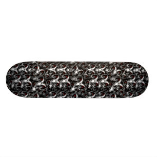 Rams Head Pattern Skateboard