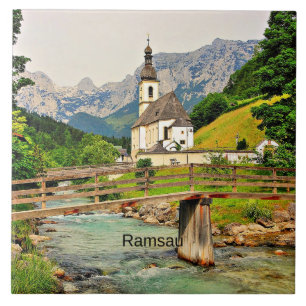 Ramsau, Bavarian Alps Ceramic Tile