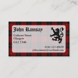 Ramsay Tartan Business Card