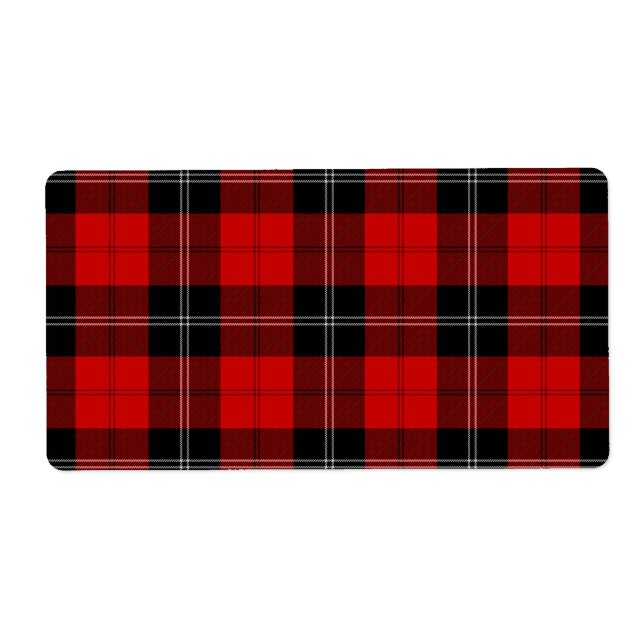 Ramsay tartan red black plaid (Front)