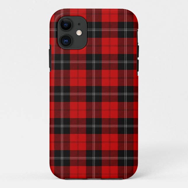 Ramsay tartan red black plaid Case-Mate iPhone case (Back)