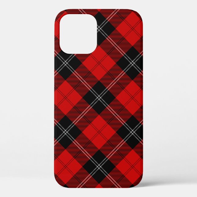 Ramsay tartan red black plaid Case-Mate iPhone case (Back)