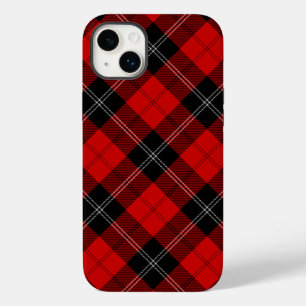 Ramsay tartan red black plaid Case-Mate iPhone 14 plus case