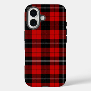 Ramsay tartan red black plaid iPhone 16 case