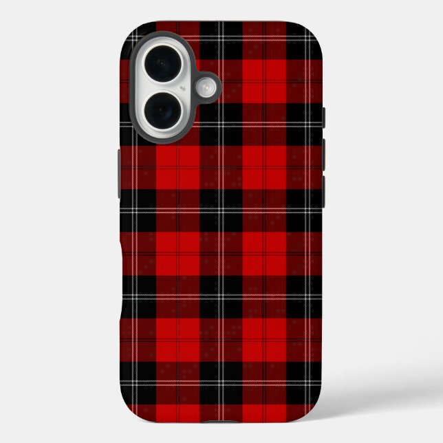 Ramsay tartan red black plaid Case-Mate iPhone case (Back)