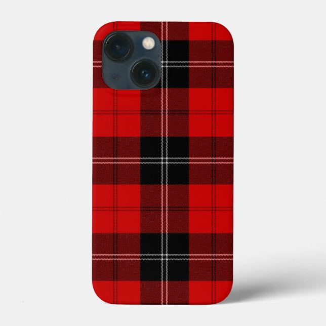 Ramsay tartan red black plaid Case-Mate iPhone case (Back)