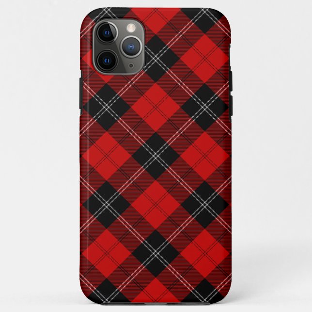 Ramsay tartan red black plaid Case-Mate iPhone case (Back)