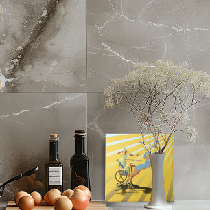 Ramses On His Chariot Ceramic Tile