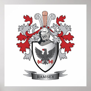Ramsey Family Crest Coat of Arms Poster