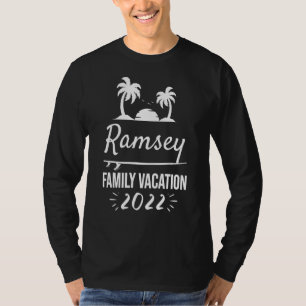 Ramsey Family Vacation Tropical Group Trip Beach T-Shirt