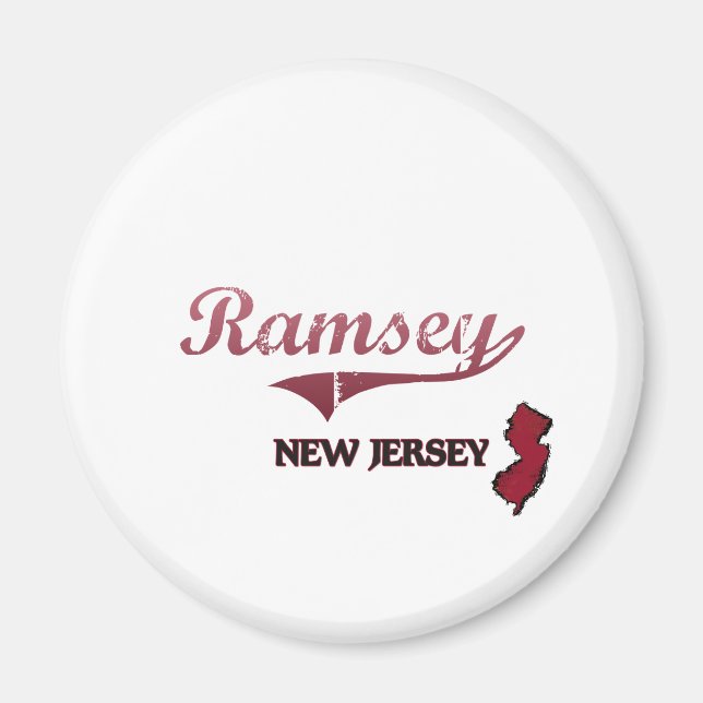 Ramsey New Jersey City Classic Magnet (Front)