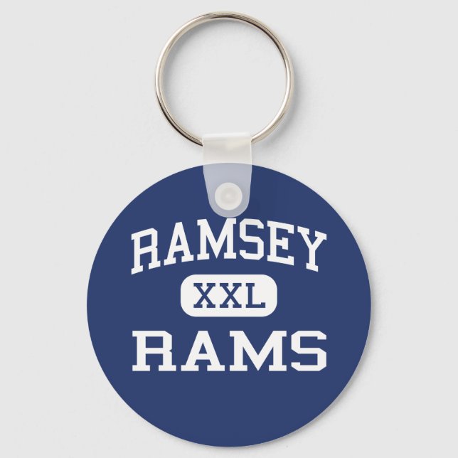 Ramsey - Rams - High School - Ramsey New Jersey Key Ring (Front)