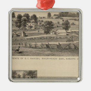 Ramsey, Williams residences Metal Tree Decoration