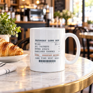 Ran 13 Miles For Pancakes Funny Coffee Mug