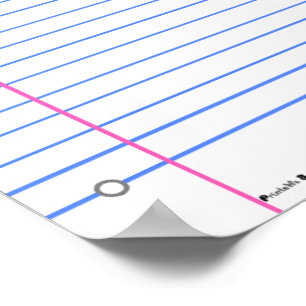 Ran Out of Lined Paper? Write On These Sheets Poster