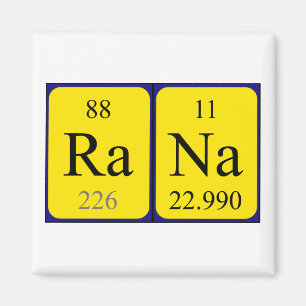 Rana periodic table name magnet