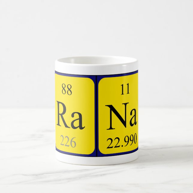 Rana periodic table name mug (Center)