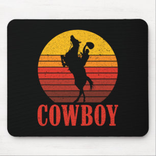 Ranch Cowboy Horseback Riding Rodeo Gift Cowboy Mouse Pad