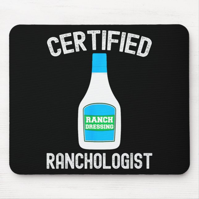Ranch Dressing Gift Funny Ranch Dressing Sauce Hum Mouse Pad (Front)