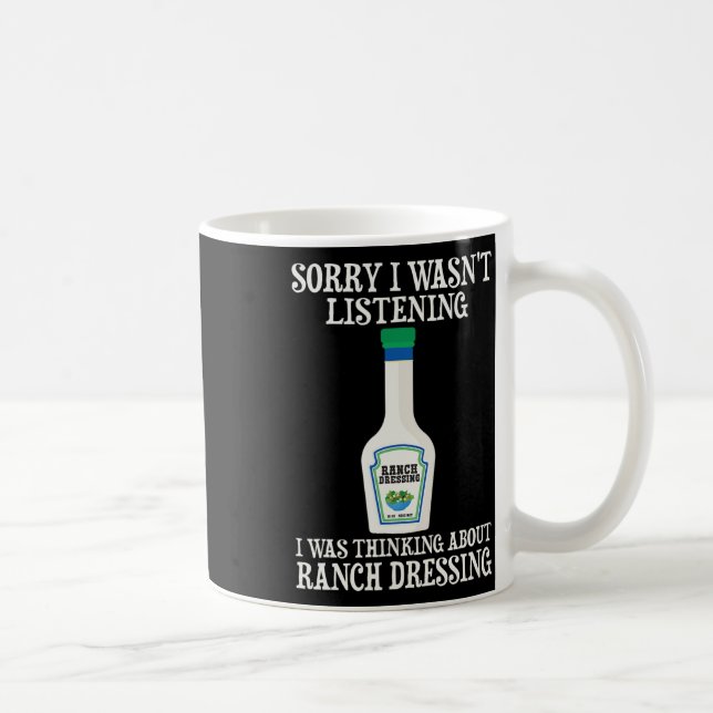 Ranch Dressing Ranch Salad Dressing Halloween Cond Coffee Mug (Right)