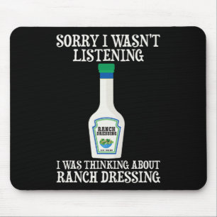 Ranch Dressing Ranch Salad Dressing Halloween Cond Mouse Pad