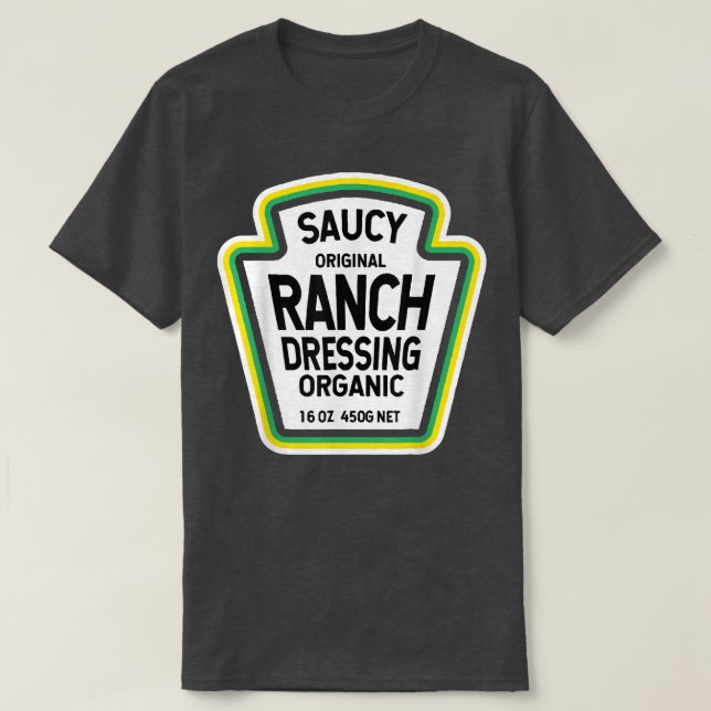 Ranch Dressing Salad Easy Halloween Costume Matchi T-Shirt (Design Front)
