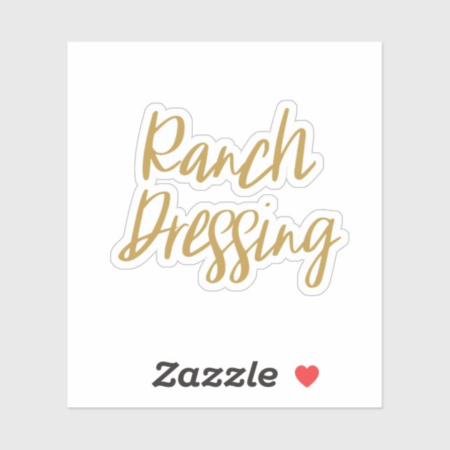 Ranch Dressing Storage Sticker (Sheet)