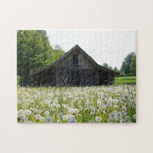Ranch Farm Dandelion Field Jigsaw Puzzle
