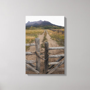 Ranch Gate to the San Juan Range Canvas Print