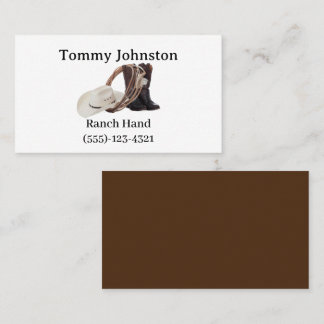 Ranch Hand  Business Card