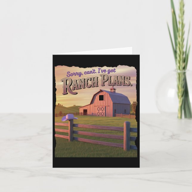 Ranch Plans - Western Is Back - Western For You -  Card (Front)