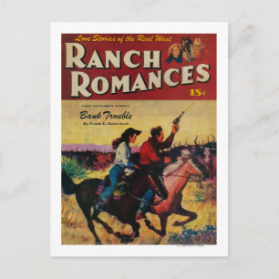 Ranch Romances Magazine Cover Postcard