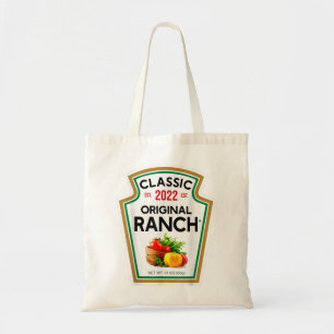 Ranch Sauce Green Salad Dressing Halloween Costume Tote Bag